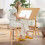 Adjustable Wooden Painting Stool Height Artist Drafting Stool Bar Kitchen Stool. 9
