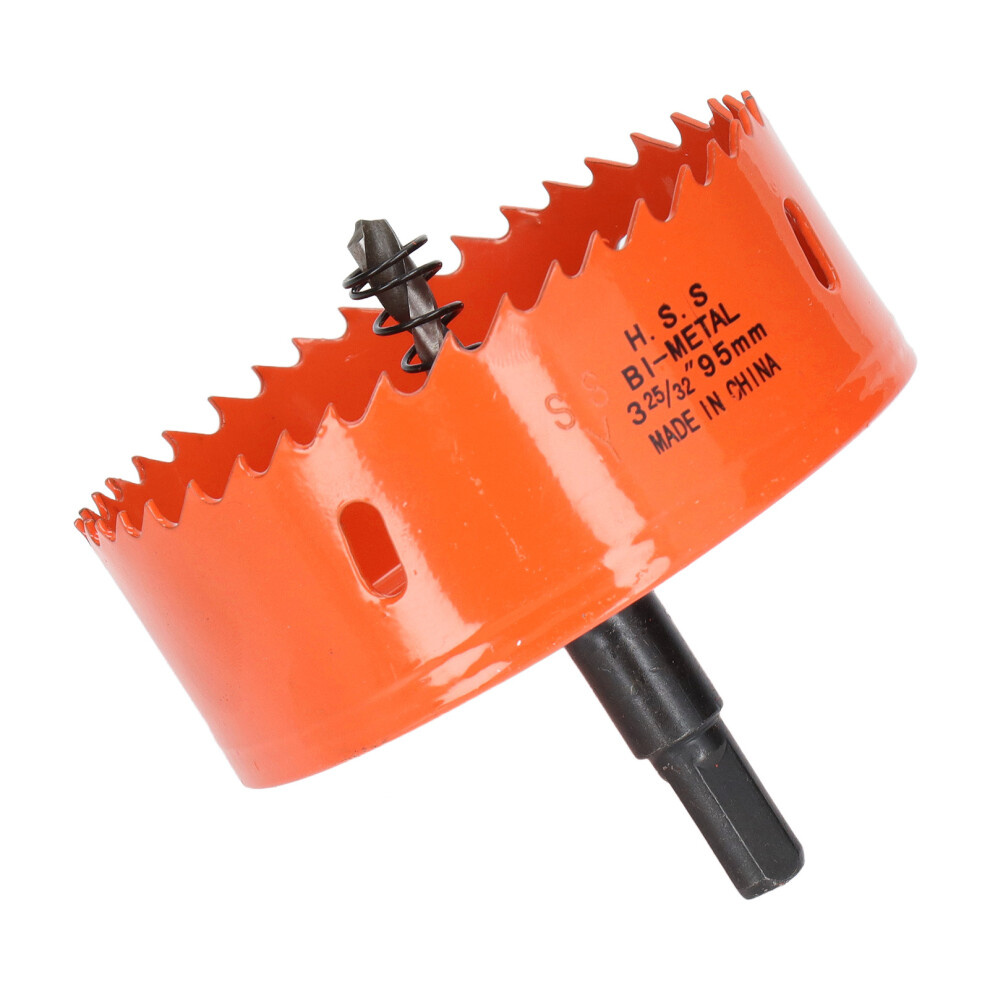 Bimetal Hole Saw Hss With Heavy Duty Arbor For Wood/Metal 3 25/32In 7621382211681
