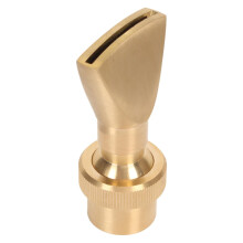 Brass G3/4 Fountain Nozzle Narrow Fan Sprinkler Head for Garden Pond with Adjustable Spray Direction