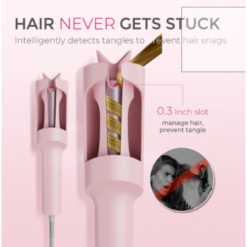 TYMO CURLPRO Automatic Rotating Curling Iron Pink 2