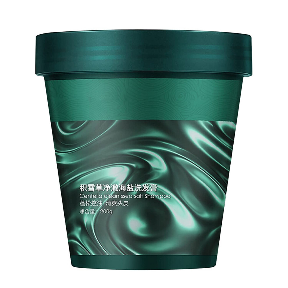Scalp Scrub with Centella and Ginger Sea Salt, Hair Exfoliating Treatment for Oily Hair, 220g