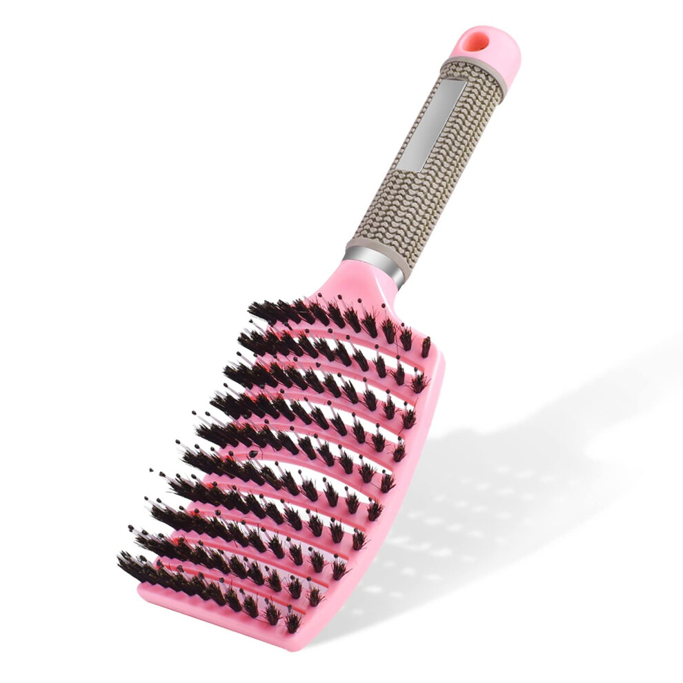 Vented Hair Brush for Faster Blow Drying, Soft Detangling Bristles for Wet or Dry Thick Curly Hair