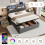 5ft King Upholstered Hydraulic Bed 2