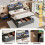 5ft King Upholstered Hydraulic Bed 3