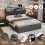 5ft King Upholstered Hydraulic Bed 4