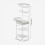 Living And Home 4-Tier Open Shelves Dressing Table with Drawer 6