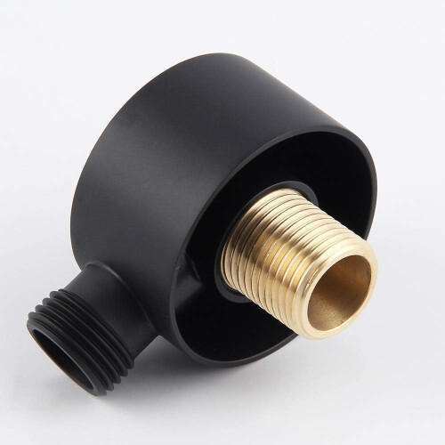 Powerful Shower Head with Brass Wall Mounted Round Holder for Bathroom Handheld Use 2
