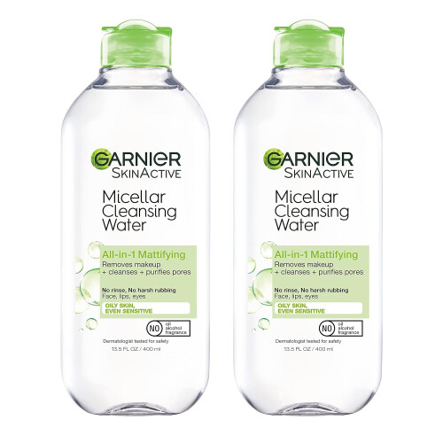 Garnier Garnier Micellar Water Makeup Remover 400mL 2Count