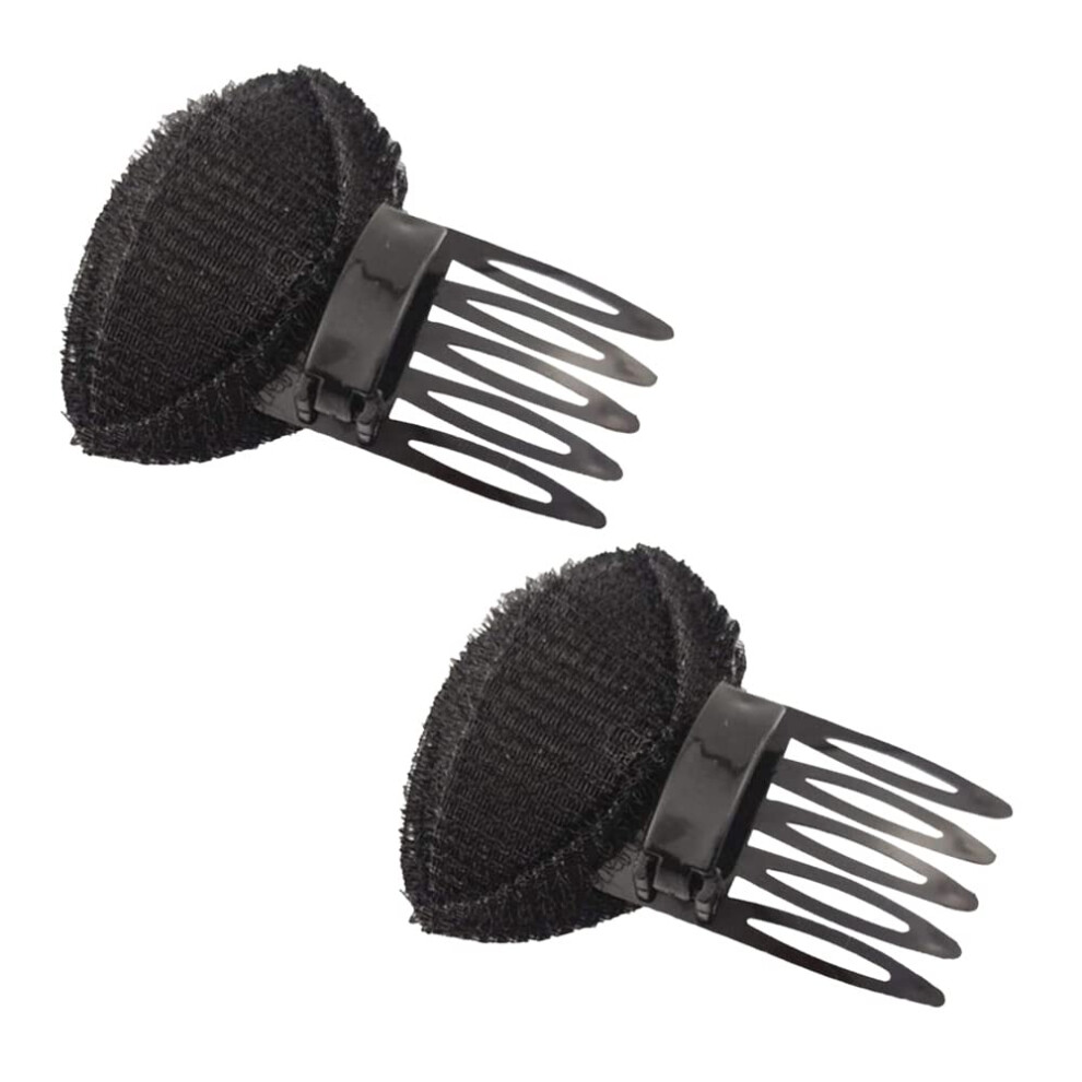 Black Hair Volume Insert, 2Pcs Hair Root Lift Sponge Clip For Instant Volume Boost