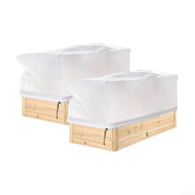 Garden Plant Frost Protection Cover Breathable Non‑Woven Fabric Cold Weather Shield with Size Options 100x40x45cm, 150x40x45cm, 80x60x40cm
