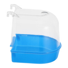 Bird Bath for Cage Parrot Bathtub with Adaptable Installation Budgie and Parakeet Bath Tub