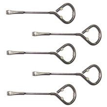 5 Pack Metal Paint Can Opener with Bottle Opener, Heavy Duty Steel Tool for Damage Lid Opening