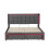 5ft King Upholstered Bed Frame with Drawers 9