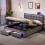 5ft King Upholstered Bed Frame with Drawers 3
