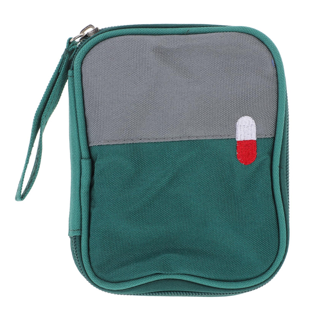 Green Travel First Aid Kit Small Portable Medical Bag For Outdoor Emergency And Nursing Care