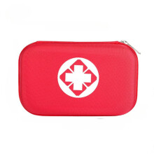 Outdoor First Aid Kit with Emergency Survival Gear for Camping, Hiking, Travel – Red