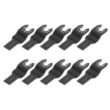 10 Stück Oszillierende Sägeblätter 20 mm Schnellwechsel Multitool-Set für Holz & Kunststoff