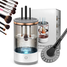 Electric Makeup Brush Cleaner Machine with Quick Auto Wash & Dry for All Brush Sizes (Midnight)