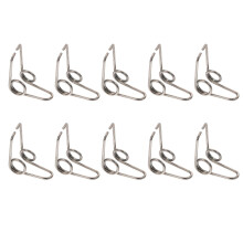 10Pcs Trumpet and Trombone Water Key Springs, Durable Iron, Silver, Easy Installation