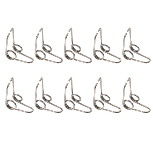 10Pcs Trumpet and Trombone Water Key Springs, Durable Iron, Silver, Easy Installation