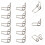 10Pcs Trumpet and Trombone Water Key Springs, Durable Iron, Silver, Easy Installation 3