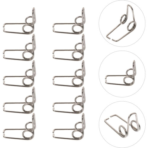 10Pcs Trumpet and Trombone Water Key Springs, Durable Iron, Silver, Easy Installation 2