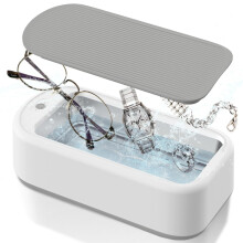 Ultrasonic Jewelry Cleaner 40W 640ML with Timer for Glasses Watches Rings Dentures