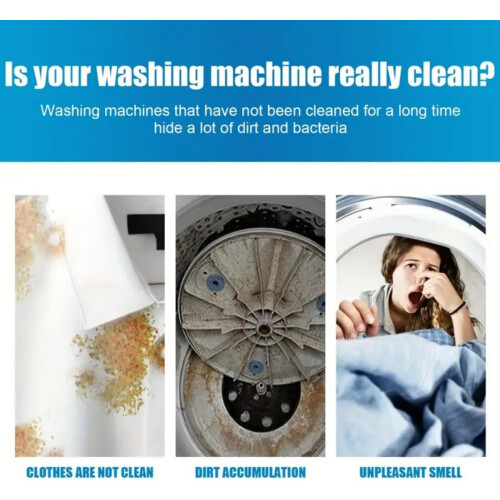 Washing Machine Cleaner Tablets 12 Pack Powerful Descaler for HE Front &  Load, EcoFriendly Deodorizer 2