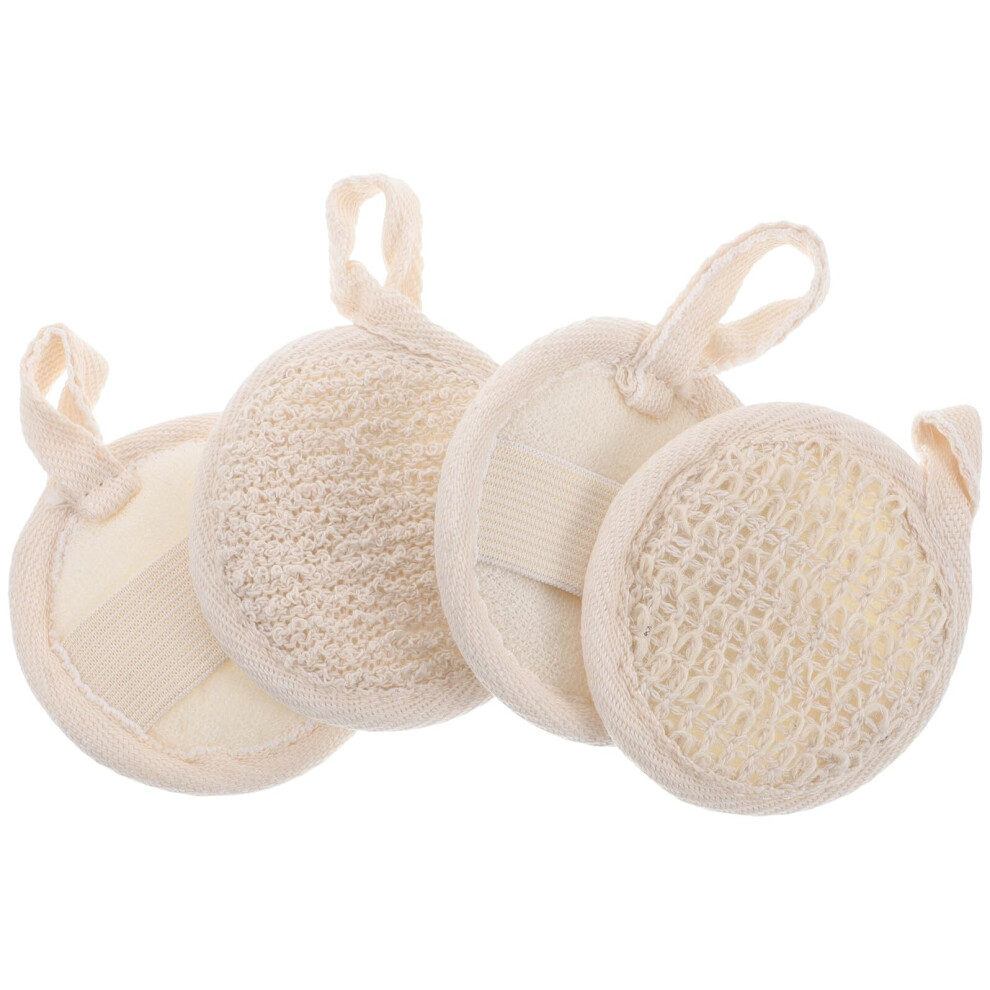 Light Natural Loofah Sponge Bath Scrubber For Gentle Exfoliation Body And Face Shower Spa