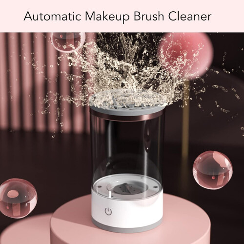 Electric Makeup Brush Cleaner Machine with Automatic Spinner Dryer for All Size Brushes 1
