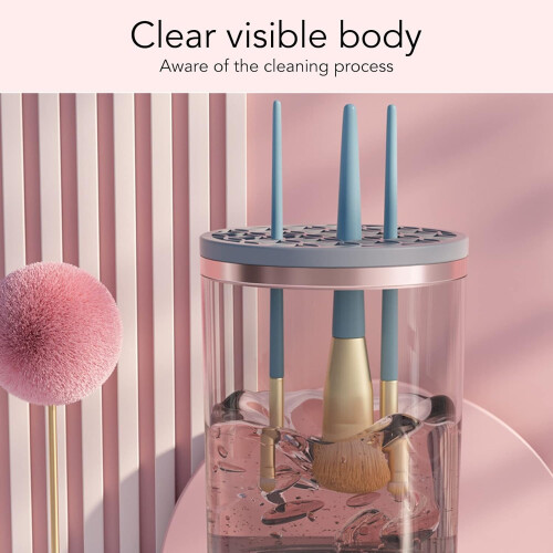 Electric Makeup Brush Cleaner Machine with Automatic Spinner Dryer for All Size Brushes 2