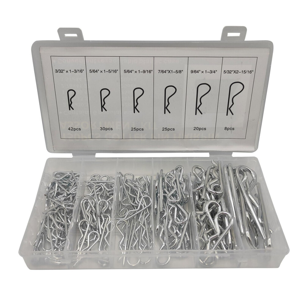 150Pcs Spring Steel Cotter Pins Split Clip Retainers For Tractors And Machinery Easy Install 9164114972767