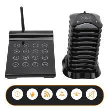 Bezprzewodowy system przywoławczy do restauracji System alarmu wibracyjnego Urządzenie do wywoływania z migającym wskaźnikiem Przyjazne dla