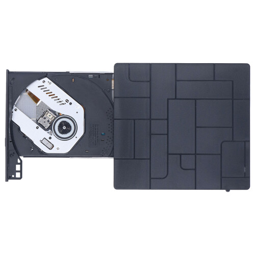 Cd Rom Writer Burner For Laptop, Plug And Play Portable Disk Drive With Stable Performance, High Writing Reading Speed For Windows, Mac, Linux 2