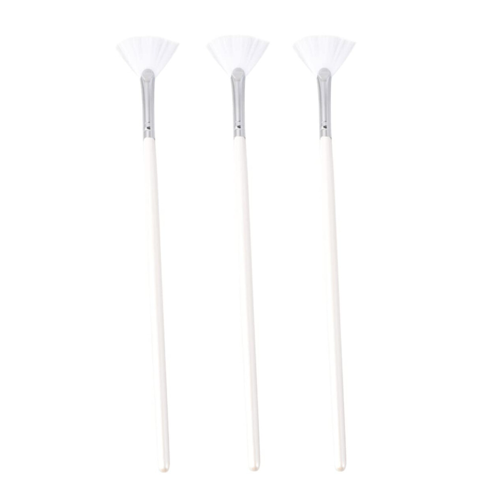Face Mask Brush Set 3pcs Fan Shape Applicators for Smooth Even Coverage in Skincare Spa