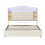 5ft King Upholstered Bed Frame with LED 1