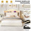 5ft King Upholstered Bed Frame with LED 10