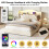 5ft King Upholstered Bed Frame with LED 11