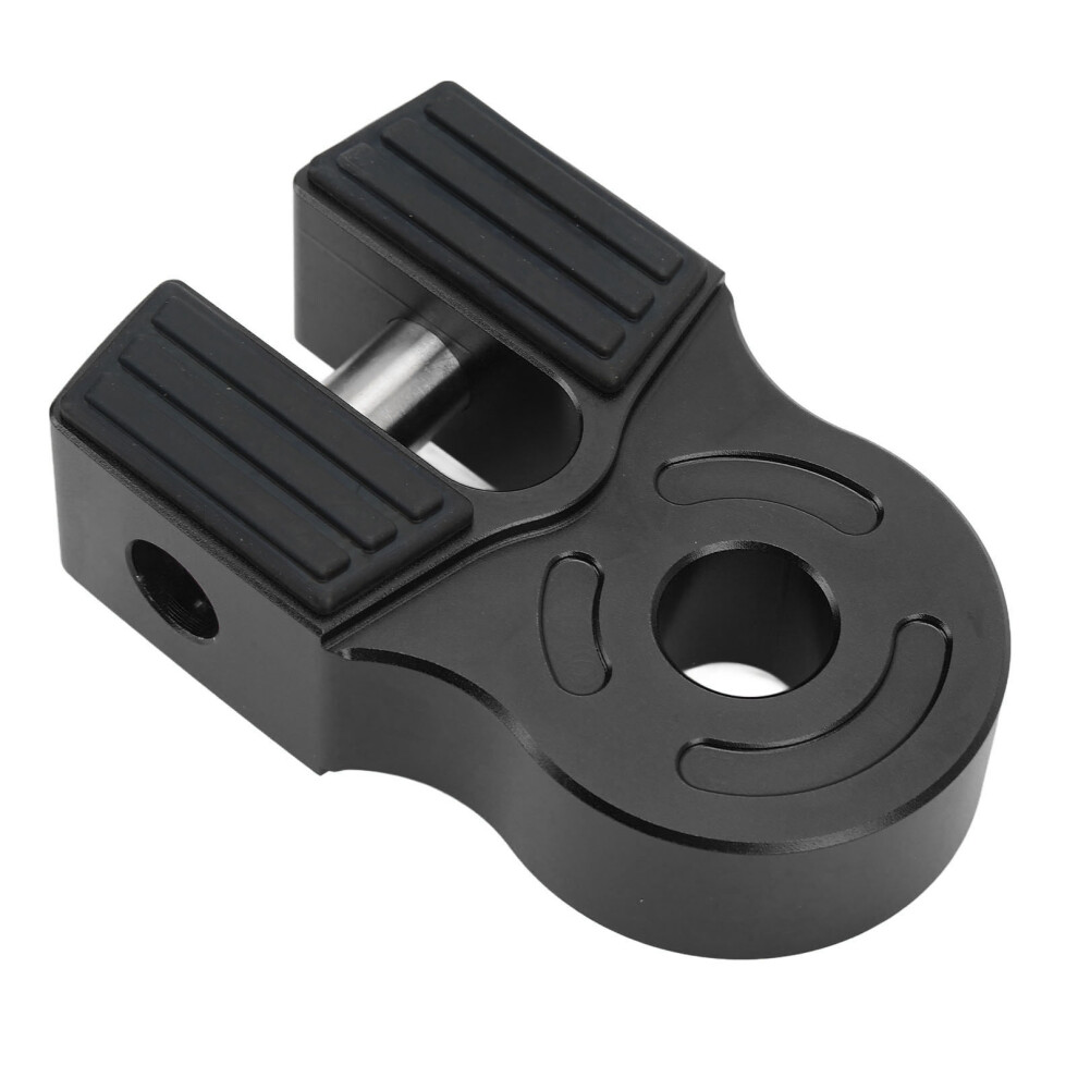 Robust 30000Lbs Winch Shackle Mount W/ Iron Pin & Rubber Guard Black 9481382218213