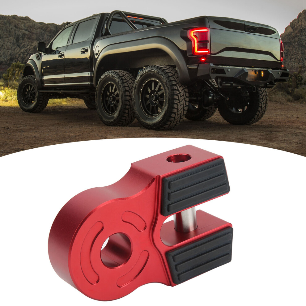 Winch Shackle Mount 30,000Lbs Aluminum Iron For Atv Utv Pickup Red 3211382218199