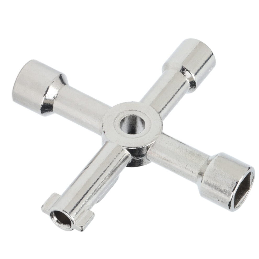 Utility Key Wrench Zinc Alloy 4 In 1 Multifunctional Tool For Cabinet Valve Cabinet Hardware Wrench 9164114178763