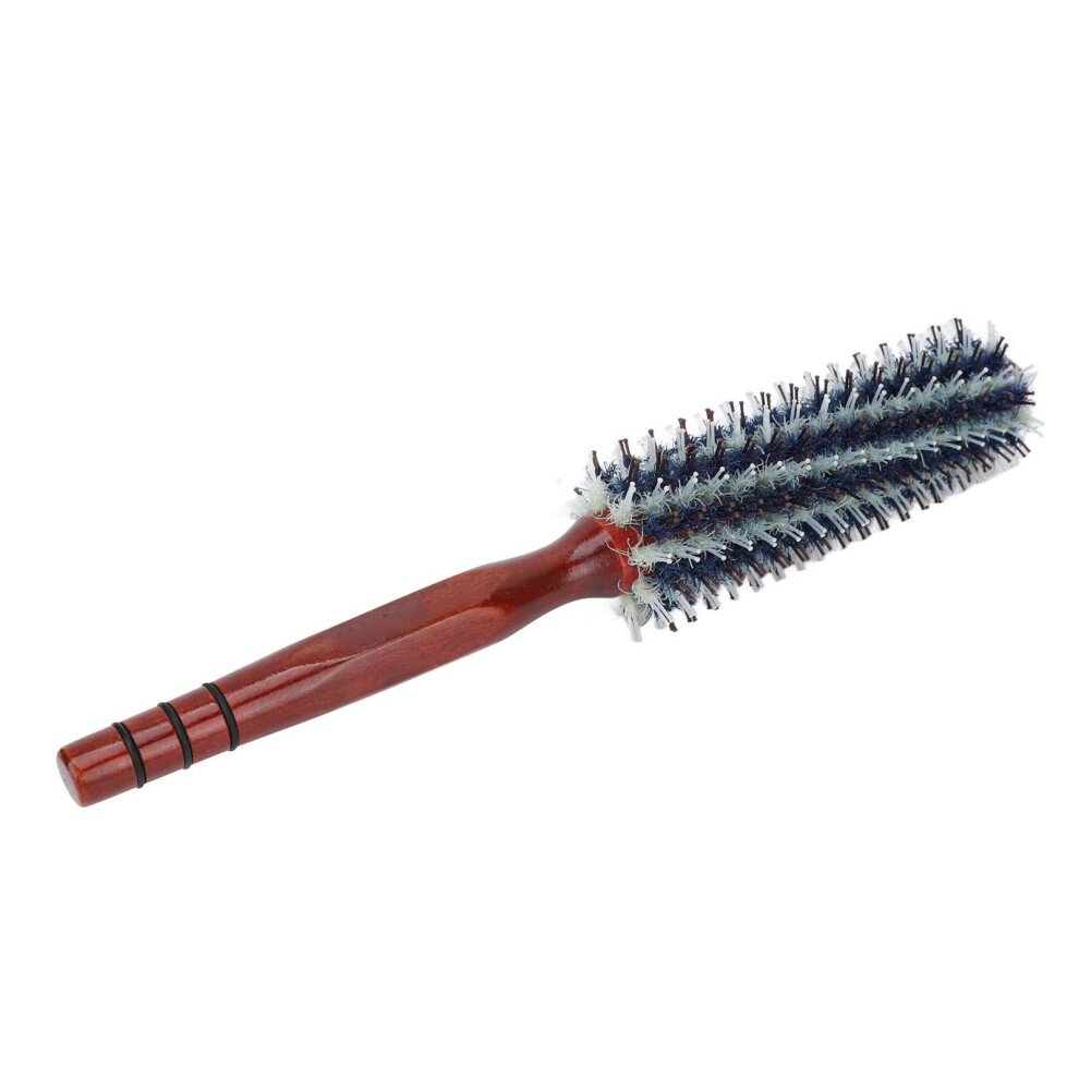 Round Hair Brush with Boar and Nylon Bristles for Blow Drying, Curling, Volume and Shine, 16s Medium