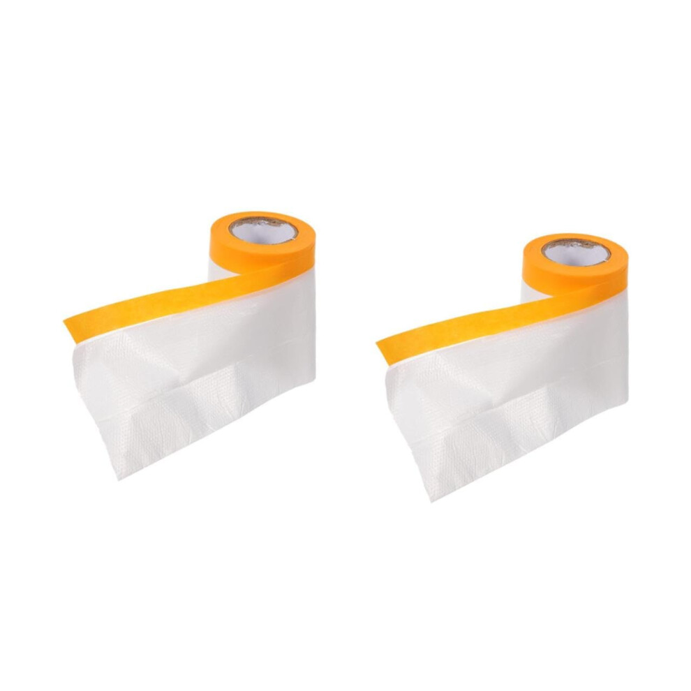 2 Pack Masking Film Roll For Automotive Paint And House Renovation, Strong Protective Paper 9365369294769
