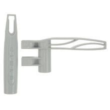 Broom Handle Replacement Set with Comfortable Grip for Indoor and Commercial Dustpan Cleaning