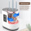 Makeup Brush Cleaner Machine with LCD Display, Quick 5Minute Wash, 2H/5H Drying, Reverse Power, All Sizes 3