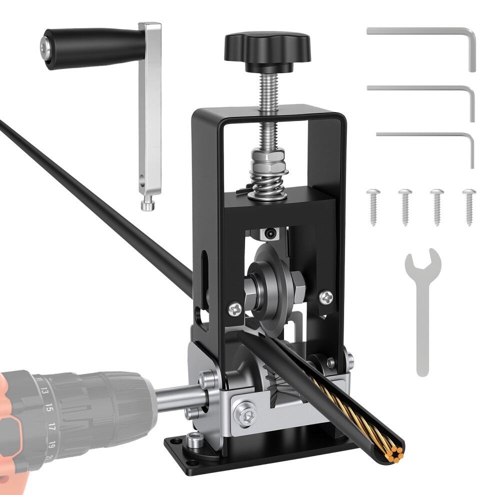 Wire Stripper Machine, Manual & Drill Powered, For 2-25Mm Cable Stripping And Scrap Copper Wire Recycling | Hand Crank & Portable Tool 782429082040