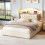 4ft6 Double Upholstered Bed Frame with Charging 2