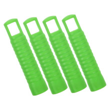 4 Pack Mop Handle End Caps with Antislip Grip Ergonomic Replacement for Broom and Dustpan Rods for Home or Office Use