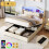 4ft6 Double Upholstered Bed Frame with Charging 10