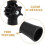 2 Pack Adjustable Mop and Broom Extension Pole Angle Adapters with Rotatable Joint and Locking Knob for Thread Cleaning Tools 2